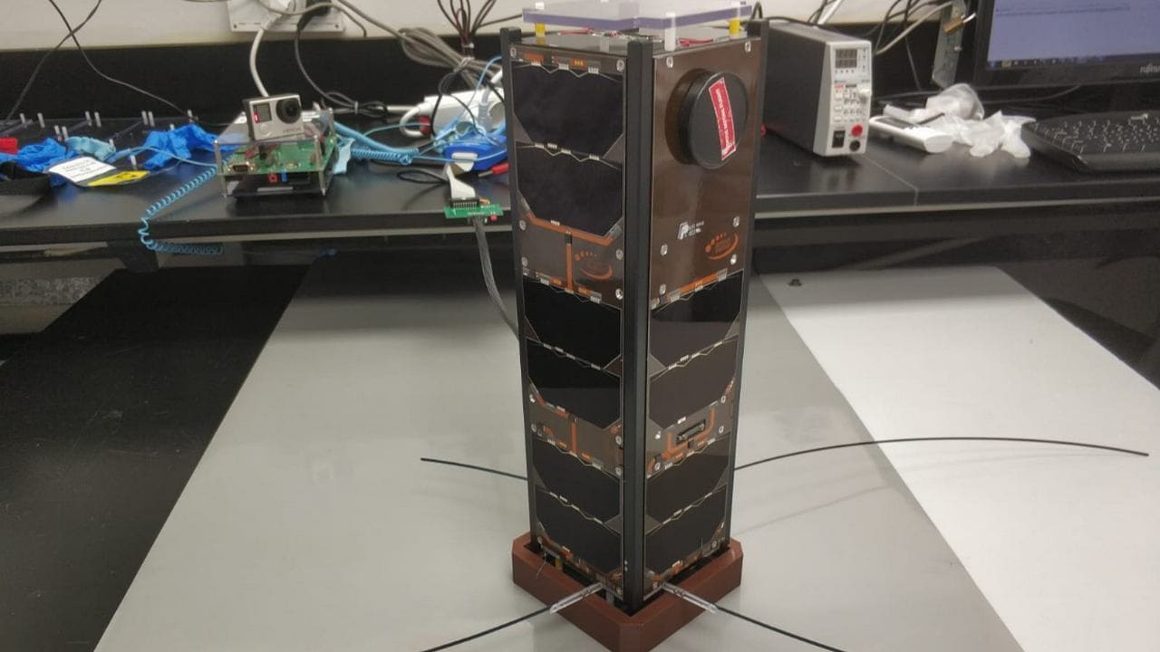 Israeli satellite Duchifat 3 is a cube satellite that will help students observe the Earth. Image credit: Twitter. 