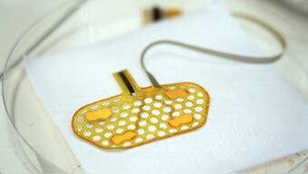 These wearable neck stickers track muscle activity to help people that have trouble swallowing