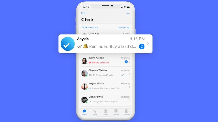 WhatsApp now lets you set reminders from within the app but here's the big caveat