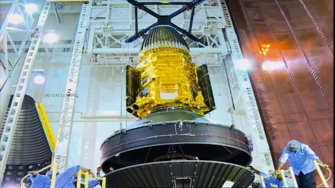 The RISAT-2BR1 satellite that was being prepared to be incorporated into the PSLV. Image credit: ISRO