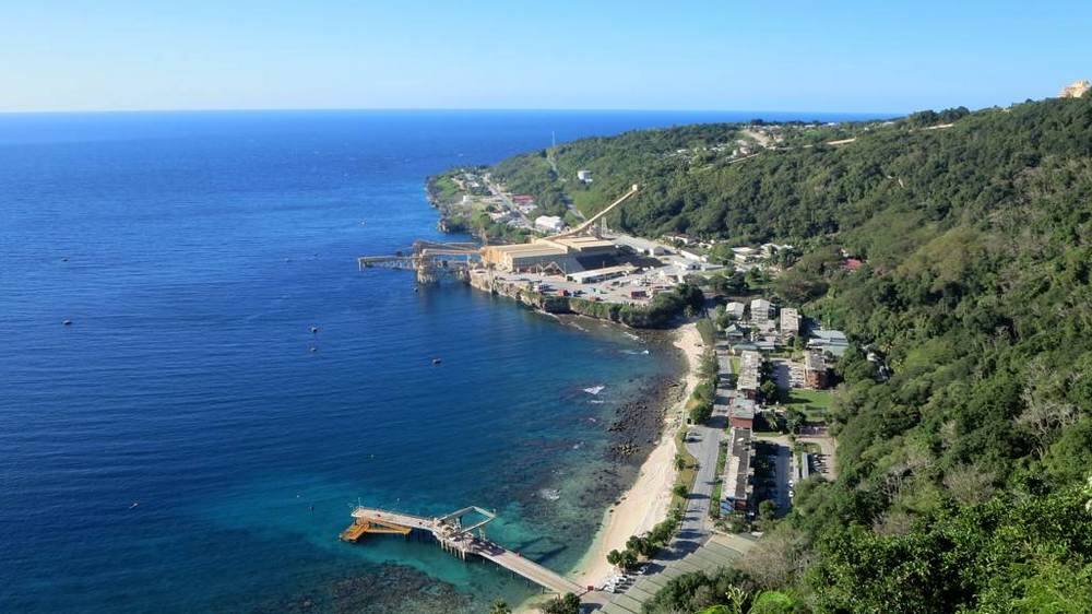 The coast of Christmas island where the Australian evacuees will be kept in quarantine. Image credit: Flickr/David Stanley