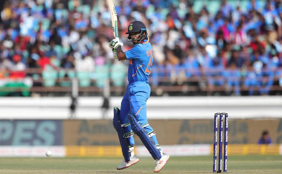 Shikhar Dhawan continued his good performance, top-scoring with 96 for the hosts. While he was unlucky to have missed out on a century, his knock set a solid foundation for the hosts. Sportzpics 