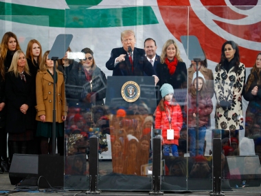 'Unborn children have never had a stronger defender,' Donald Trump becomes first US president to attend anti-abortion rally 'Unborn children have never had a stronger defender,' Donald Trump becomes first US president to attend anti-abortion rally