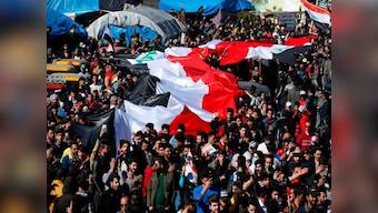 One killed after Iraqi security forces clash with anti-govt protesters; several rockets hit US embassy in Baghdad, 3 injured