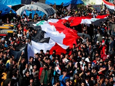 One killed after Iraqi security forces clash with anti-govt protesters; several rockets hit US embassy in Baghdad, 3 injured