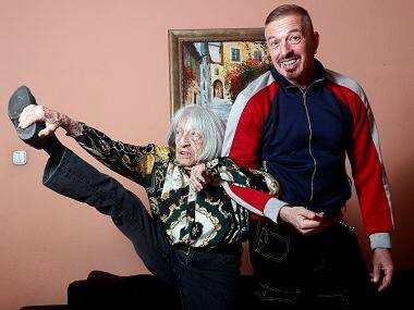 Hungarian gymnast Agnes Keleti, the oldest living Olympic champion and Holocaust survivour, turns 99