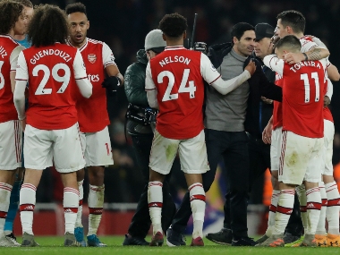 Premier League: Arsenal down Manchester United to secure first win under Mikel Arteta; Leicester stay second with 3-0 victory Premier League: Arsenal down Manchester United to secure first win under Mikel Arteta; Leicester stay second with 3-0 victory