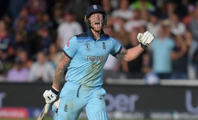 Ben Stokes during the 2019 Cricket World Cup final between England and New Zealand. AFP