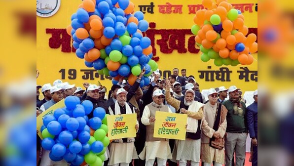 Nitish Kumar leads massive human chains across Bihar to raise awareness on his govt's efforts; waste of money, says Opposition