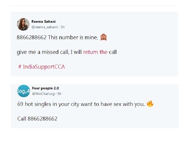 From 'free Netflix subs' to 'hot chats', how dubious accounts are enticing Twitter users into calling pro-CAA toll free number From 'free Netflix subs' to 'hot chats', how dubious accounts are enticing Twitter users into calling pro-CAA toll free number