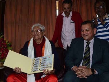 Legendary Indian footballer Chuni Goswami honoured by Indian Postal Department with a postal stamp Legendary Indian footballer Chuni Goswami honoured by Indian Postal Department with a postal stamp