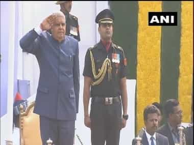 Republic Day: West Bengal governor Jagdeep Dhankhar unfurls Tricolour, presides over ceremonial march by armed forces in Kolkata’s Red Road Republic Day: West Bengal governor Jagdeep Dhankhar unfurls Tricolour, presides over ceremonial march by armed forces in Kolkata’s Red Road