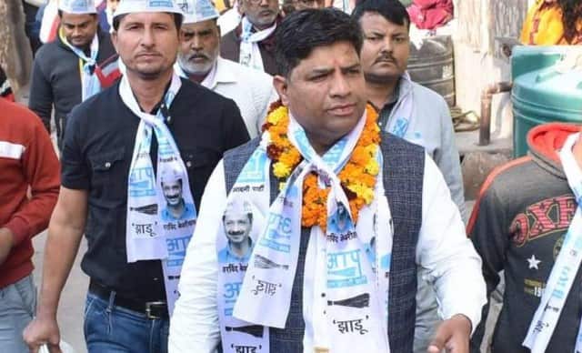 File image of AAP leader Dinesh Mohaniya. Twitter@DineshMohaniya