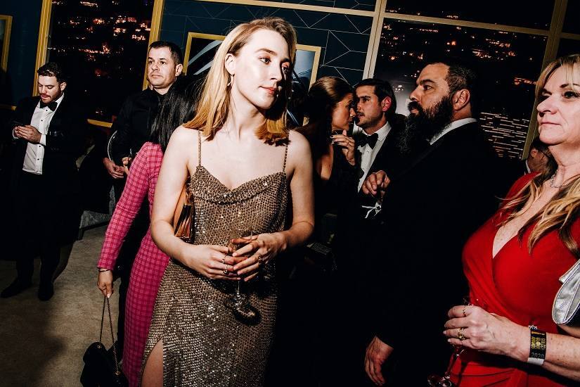 Saoirse Ronan at a Golden Globes after-party hosted by InStyle and Warner Bros in Los Angeles on Sunday night. By Nina Westervelt © 2020 The New York Times 