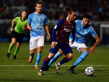 Copa del Rey: Antoine Griezmann's late goals save Barcelona against Ibiza in Round of 32; Read Madrid beat Unionistas