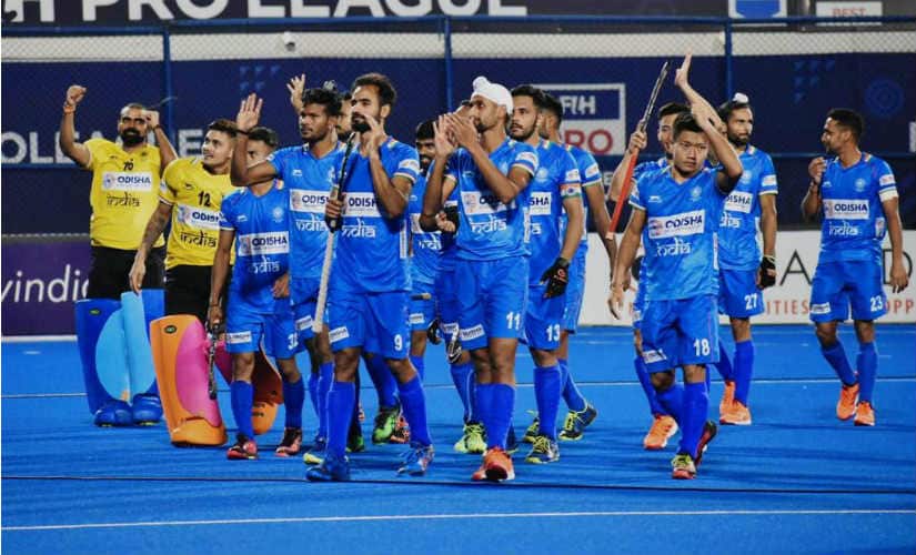 The Dutch led 3-1 in the second quarter but India came back strongly to take the game to shoot-out, and win it. Image: Twitter/ @sports_odisha 
