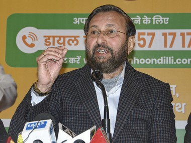 Prakash Javadekar claims AAP, Congress behind Shaheen Bagh protest, asks Delhi to decide if they want 'Jinnah wali azaadi' or 'Bharat mata ki jai' Prakash Javadekar claims AAP, Congress behind Shaheen Bagh protest, asks Delhi to decide if they want 'Jinnah wali azaadi' or 'Bharat mata ki jai'