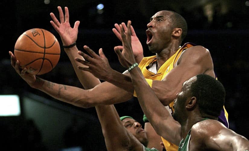 Bryant retired as the Lakers’ franchise leader in points, games played, 3-pointers and steals. AP