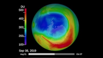 Ozone-depleting substances caused half of Arctic warming, sea ice loss from 1955 to 2005