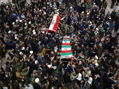 General Qassem Soleimani’s body arrives in Iran, day after he was killed in US drone strike; mourners flock Ahvaz streets to pay homage General Qassem Soleimani’s body arrives in Iran, day after he was killed in US drone strike; mourners flock Ahvaz streets to pay homage