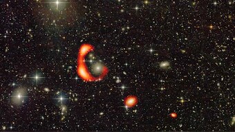 Rare hydrogen gas ring found in distant galaxy with no new stars by Pune astronomers