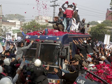 Pakistani court gives 55-year jail term to 86 members of radical party for participating in violent rallies against acquittal of Aasia Bibi Pakistani court gives 55-year jail term to 86 members of radical party for participating in violent rallies against acquittal of Aasia Bibi