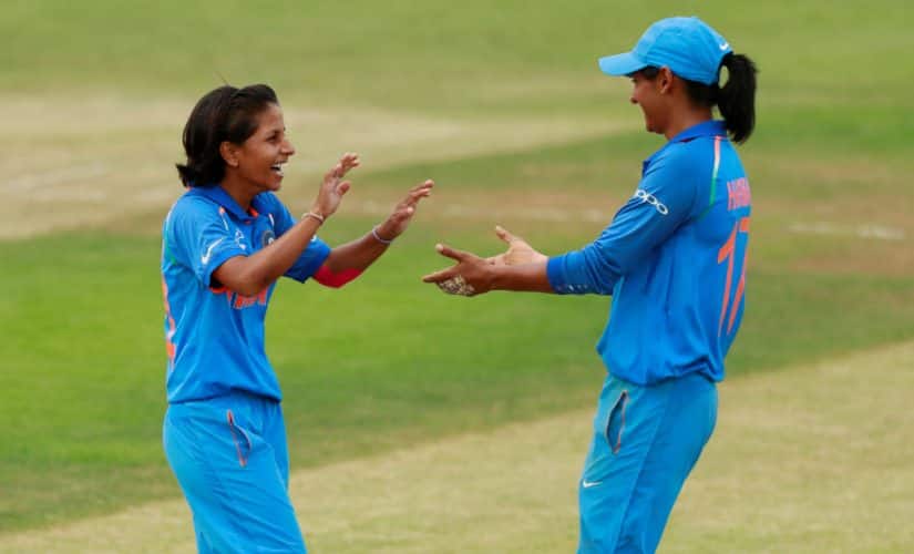 File picture of Poonam Yadav (L). Reuters