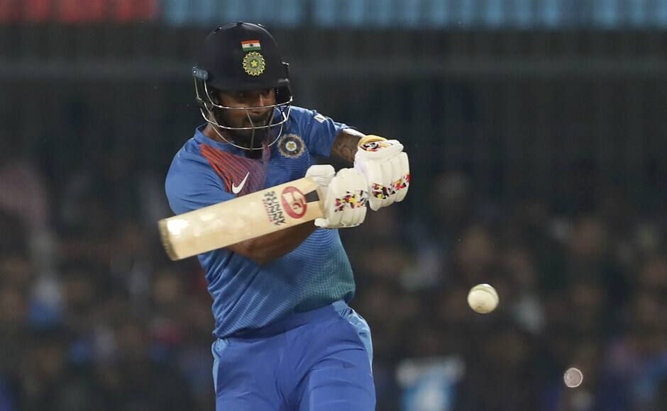 KL Rahul, Dhawan’s opening partner, also played a crucial knock of 47. Together, they shared a second-wicket stand of 121 runs off 136 balls to set the foundation for India’s total. AP 