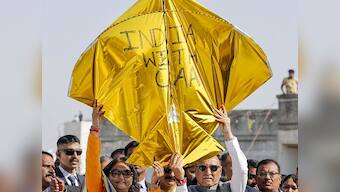 Battle over CAA reaches skies: Kites with messages for and against amended citizenship law flown in Gujarat on Makar Sankranti