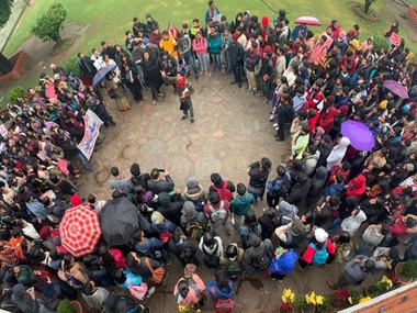 St Stephen's students boycott classes for first time in 30 years with JNU protesters, anti-CAA and NRC demonstrators, read Preamble to Constitution St Stephen's students boycott classes for first time in 30 years with JNU protesters, anti-CAA and NRC demonstrators, read Preamble to Constitution