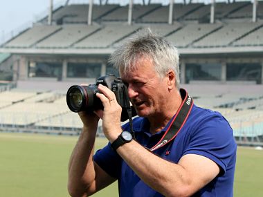 Steve Waugh back at Eden Gardens...as a photographer during Bengal-Delhi Ranji Trophy match Steve Waugh back at Eden Gardens...as a photographer during Bengal-Delhi Ranji Trophy match