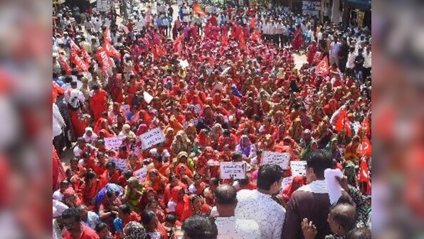 Bharat Bandh: Transport, banking hit in several states as Left, Congress-backed unions go on strike; vandals torch vehicles in Bengal