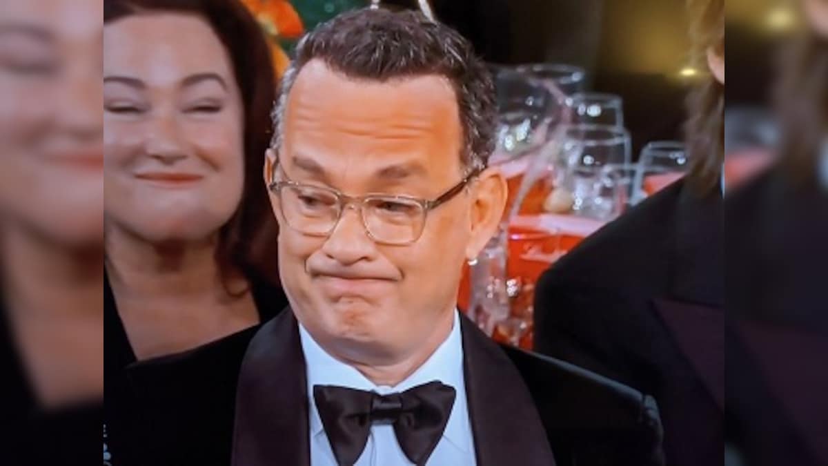 Golden Globes 2020: Tom Hanks' unpleasant reaction to Ricky Gervais' opening monologue leads the meme epidemic