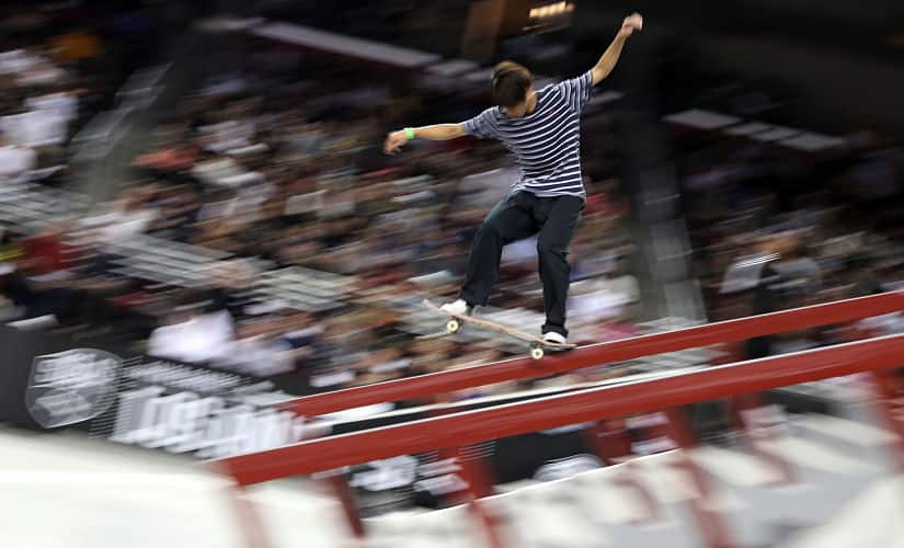 Japanese riders like Yuto Horigome are stars of the global skateboarding competition circuit. Joe Scarnici/Getty Images