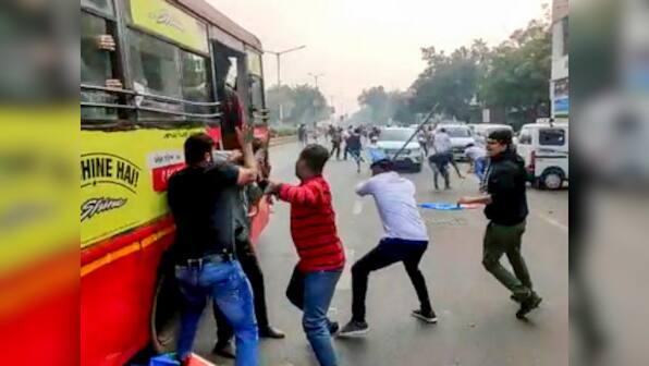 JNU attack: Nikhil Savani, Gujarat NSUI gen secy, among over 10 injured as student body clashes with ABVP during protest against campus violence