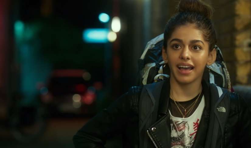 Alaya F in a still from Jawaani Jaaneman. Image from YouTube