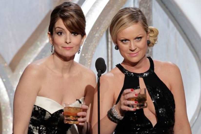 Tina Fey and Amy Poehler. Image from Facebook/E!News