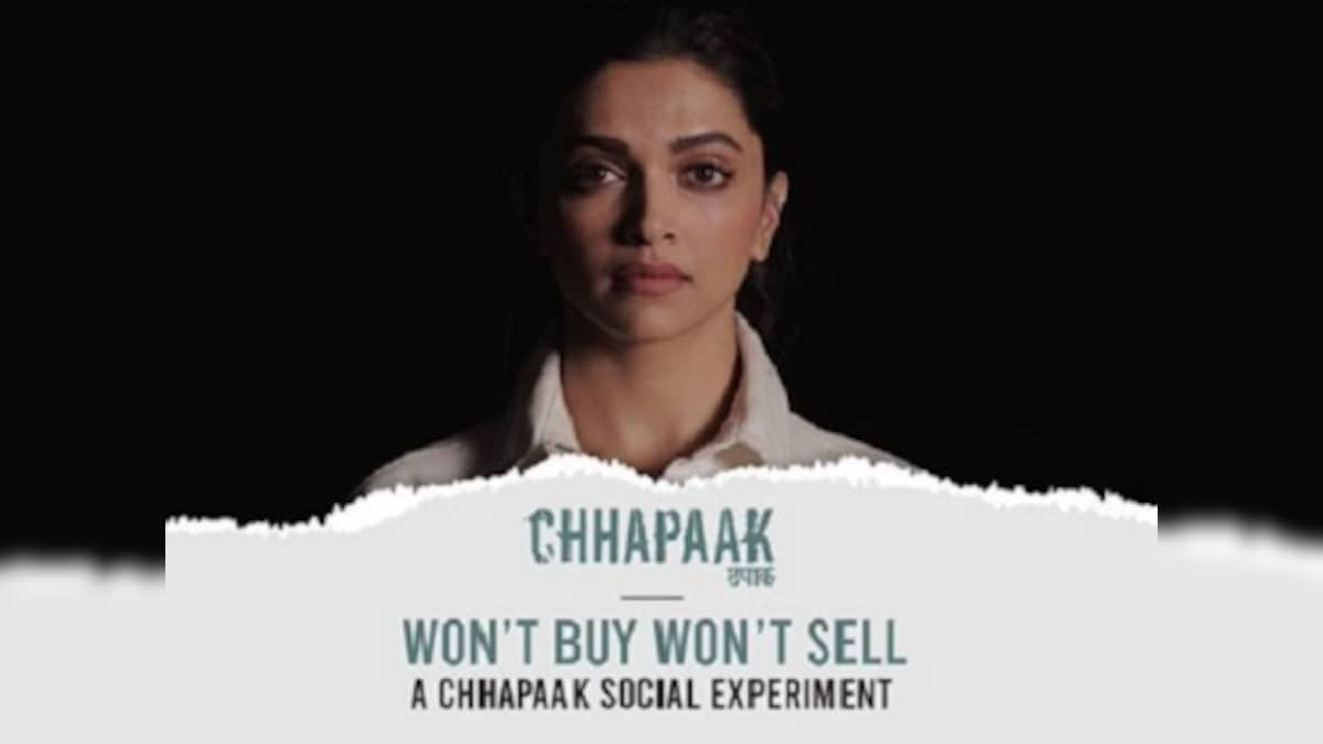 Deepika Padukone, Chhapaak team's #WontBuyWontSell campaign tells only half the story of acid attacks in India – Firstpost