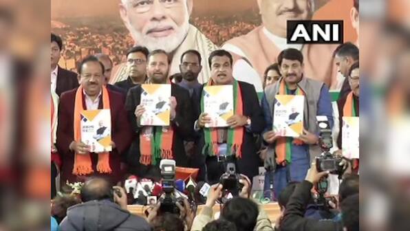 Delhi polls: BJP promises wheat flour at Rs 2 per kg and clean drinking water in manifesto; AAP calls document 'barbadi patra'