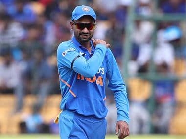 India vs New Zealand: Shikhar Dhawan's participation in upcoming tour thrown into doubt after opener sustains shoulder injury