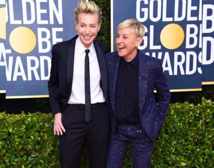 Portia de Rossi and Ellen DeGeneres. Image from Twitter 