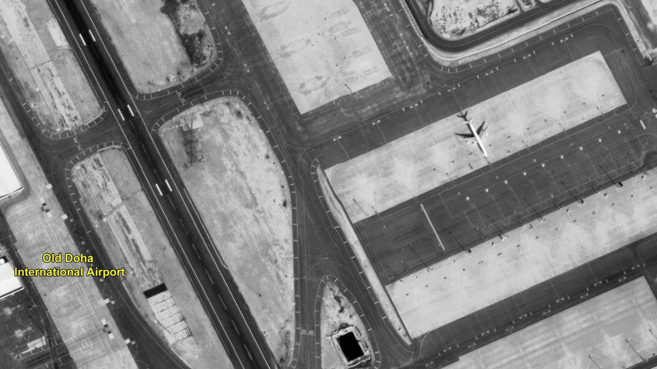 The old Doha airport, captured by CartoSAT-3 Image credit: ISRO