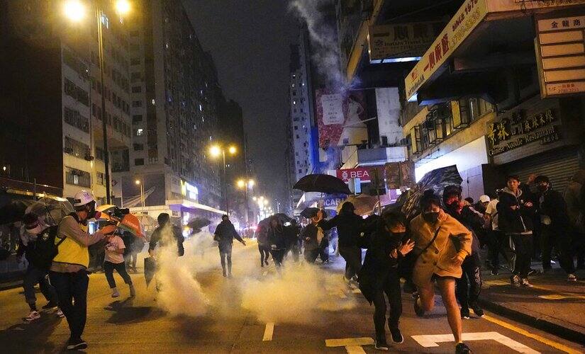 Pro-democracy protesters continued their stir on 1 Jan as well. AP