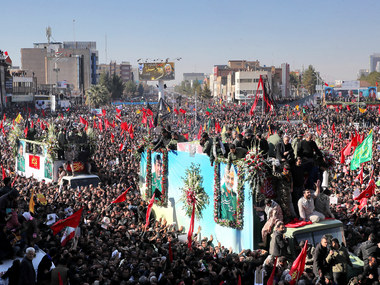 Qassem Soleimani death: 32 killed, 190 injured in stampede at Iranian general's funeral; over 1 million attend last rites Qassem Soleimani death: 32 killed, 190 injured in stampede at Iranian general's funeral; over 1 million attend last rites