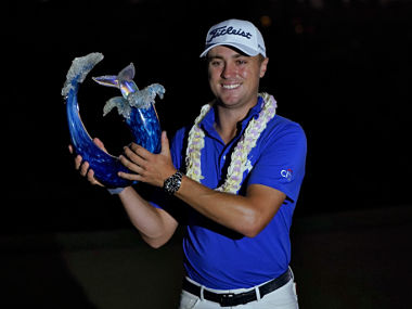 Justin Thomas survives 'disaster' at the 72nd hole to win Tournament of Champions in a three-way playoff Justin Thomas survives 'disaster' at the 72nd hole to win Tournament of Champions in a three-way playoff