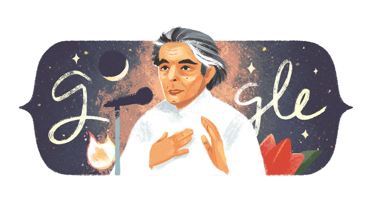 Indian poet Kaifi Azmi's 101st birthday celebrated in today's Google doodle Indian poet Kaifi Azmi's 101st birthday celebrated in today's Google doodle