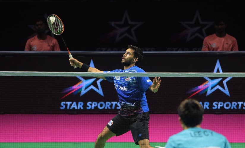 Parupalli Kashyap during his match against Lee Cheuk Yiu in the PBL 2020.