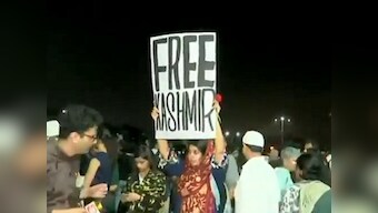Mumbai Police files FIR against writer holding 'Free Kashmir' poster at Gateway of India; woman claims she sought to highlight communications ban