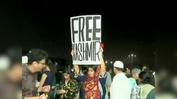 Mumbai Police files FIR against writer holding 'Free Kashmir' poster at Gateway of India; woman claims she sought to highlight communications ban