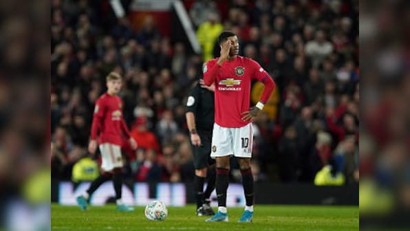 League Cup: Manager Ole Gunnar Solskjaer berates Manchester United for 'worst' half of the season in derby loss to City